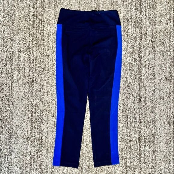 Peach Women's Sumida Crop Pant Leggings Colorblock Navy Blue NWT - Picture 8 of 9